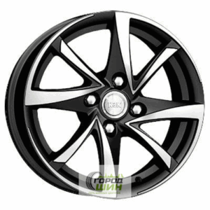 K&K Игуана 6.5x15 4*100 ET35 DIA67.1 Алмаз черный Литой
