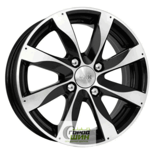 K&K Джемини 6x15 4*100 ET37 DIA60.1 Алмаз черный Литой