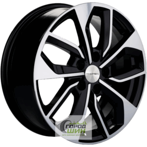 Khomen KHW 1703 7x17 5*114.3 ET40 DIA66.1 Black-FP Литой