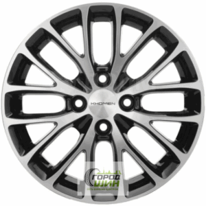Khomen KHW 1506 6x15 4*100 ET40 DIA60.1 Black-FP Литой
