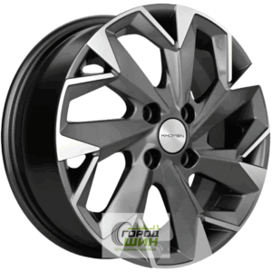 Khomen KHW 1508 6x15 4*100 ET40 DIA60.1 Gray-FP Литой