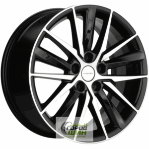 Khomen KHW 1807 8x18 5*108 ET46 DIA63.3 Black-FP Литой