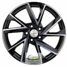 Khomen KHW 1714 7x17 5*108 ET45 DIA60.1 Black-FP Литой