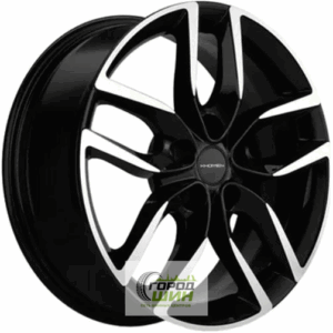 Khomen KHW 1708 6.5x17 5*114.3 ET37 DIA66.6 Black-FP Литой