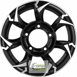 Khomen KHW 1505 5.5x15 5*139.7 ET5 DIA98.5 Black-FP Литой