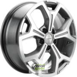 Khomen KHW 1710 6.5x17 5*120 ET55 DIA65.1 Gray-FP Литой
