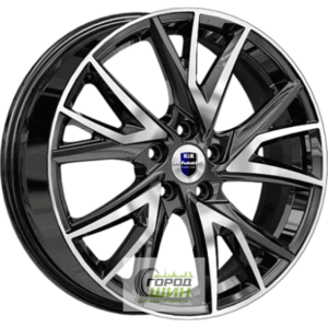 K&K Кайлас 6.5x18 5*108 ET43 DIA65.1 Алмаз черный Литой