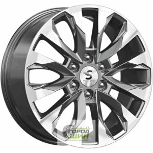 Скад KP007 8x20 6*139.7 ET42 DIA75.1 Diamond gloss graphite Литой