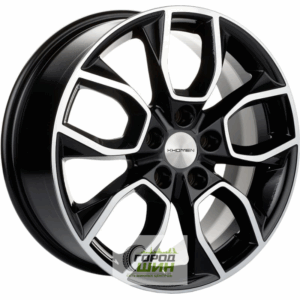 Khomen KHW 1713 7x17 5*114.3 ET48 DIA56.1 Black-FP Литой