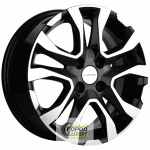 Khomen KHW 1503 6x15 4*100 ET39 DIA56.6 Black-FP Литой