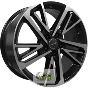 Khomen KHW 1815 8x18 5*108 ET41 DIA65.1 Black-FP Литой