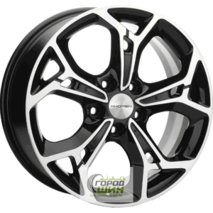Khomen KHW 1702 7x17 5*110 ET45 DIA63.3 Black-FP Литой