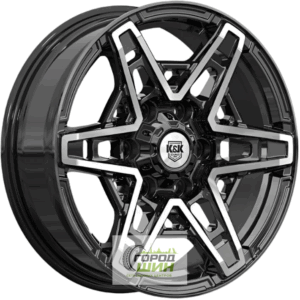 K&K Блэкберн 8x17 6*139.7 ET25 DIA106.1 Алмаз черный Литой