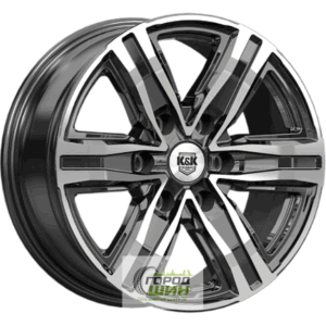 K&K R8 7.5x17 6*139.7 ET25 DIA77.8 Алмаз черный Литой