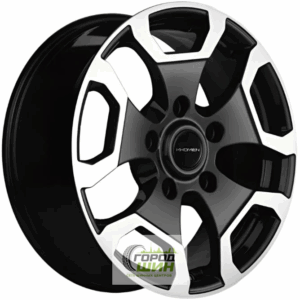Khomen KHW 1725 6.5x17 5*139.7 ET40 DIA98.5 Black-FP Литой