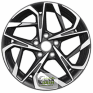 Khomen KHW 1716 7x17 5*114.3 ET48 DIA56.1 Black-FP Литой